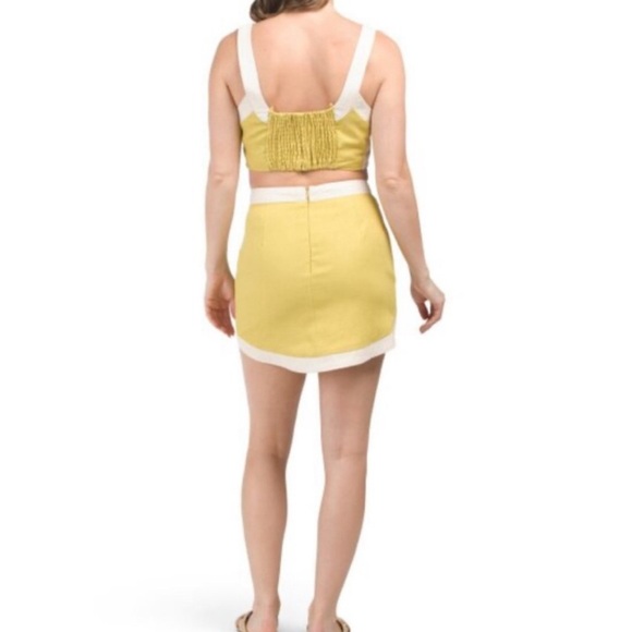 Linen Crop & Mini Skirt Set - Picture 2 of 6